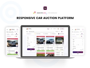 Responsive Car Auction Platform Vorlage