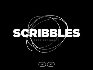 Scribbles Kit For Adobe XD