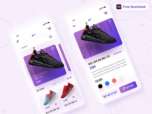 靴店アプリのデザイン