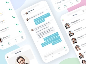 Slack - France | Concept Xd de redesign d’application mobile