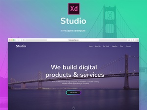 Kostenlose Adobe XD-Vorlage – Studio