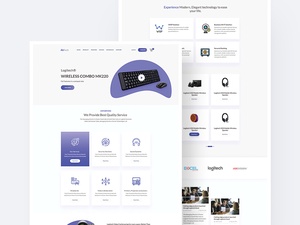 Tech Product Home Page Xd Template
