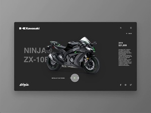Product Card Website Concept Template